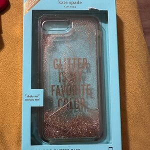 Kate Spade Glitter Phone Case -  Gold
